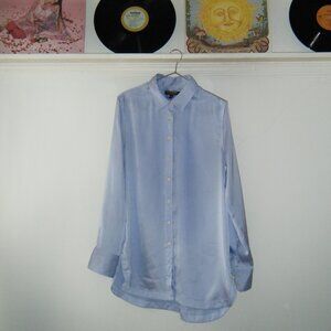 BANANA REPUBLIC BUTTON UP | Washable Silk Button Up - S